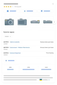 структуровані дані товарів